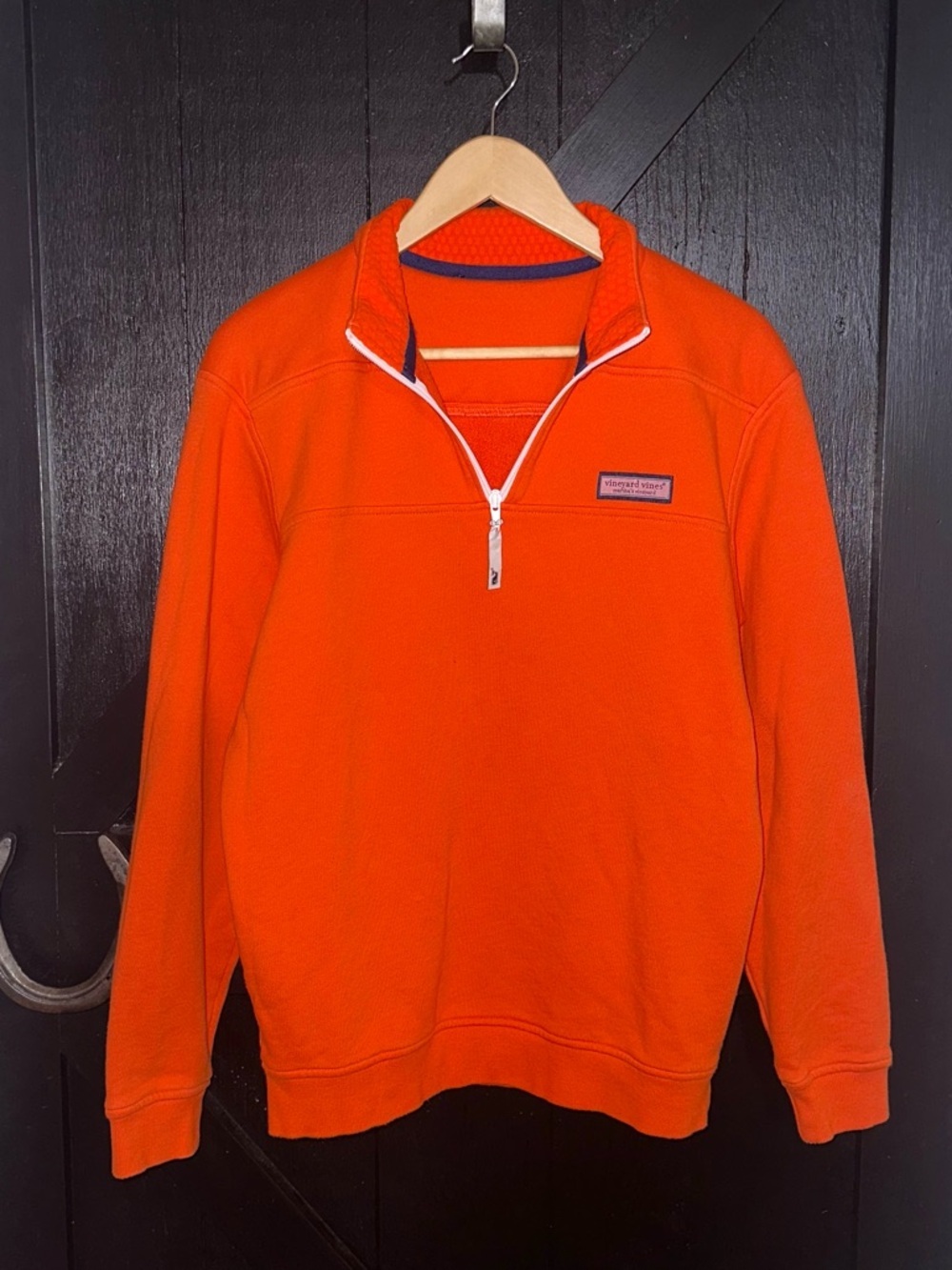 Vineyard Vines Collegiate Shep 1/4 Zip Long Sleeve Pullover Sweatshirt Size M